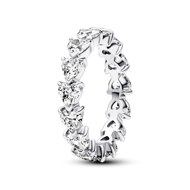 Pandora Timeless Row of Hearts Eternity sormus 193103C01-8