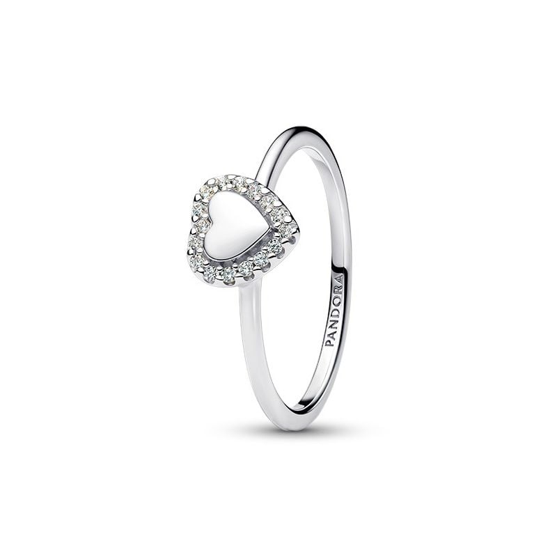Pandora Engravable Halo Heart ring 193801C01-1
