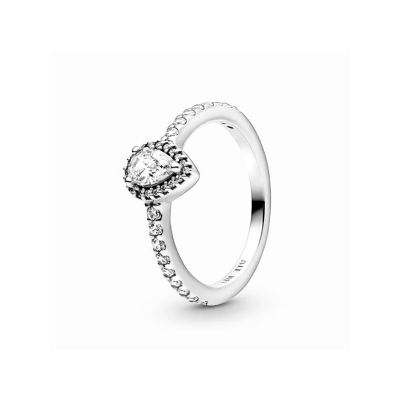 Pandora Teardrop Halo sormus 198860C01-2