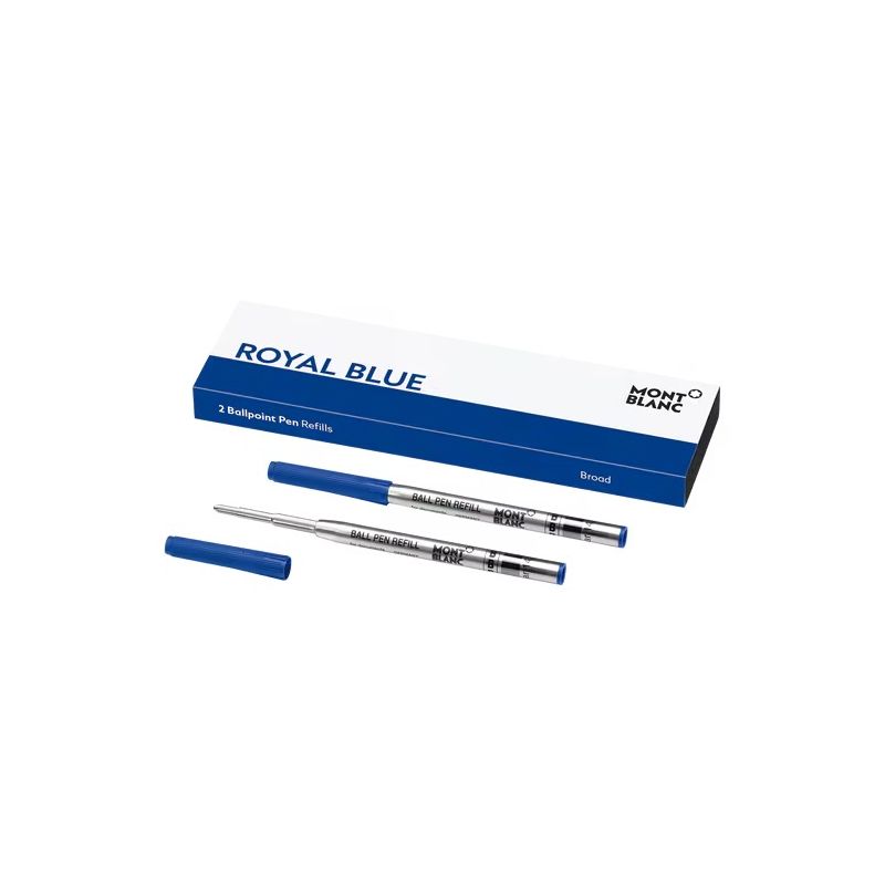 Montblanc Ballpoint Refill, Broad Royal Blue / 2pcs MB128215