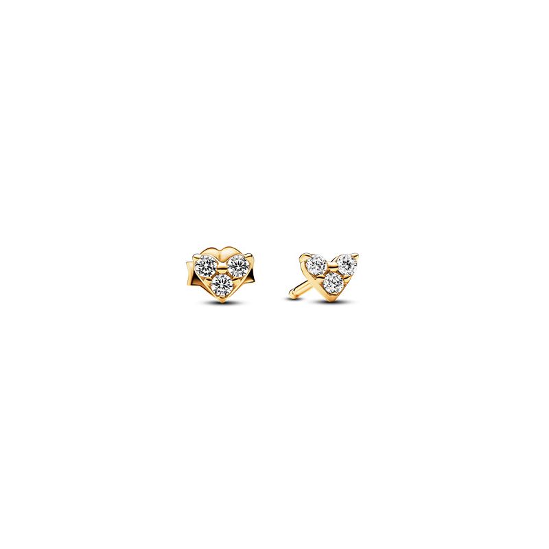 Pandora Triple Stone Heart Stud korvakorut 263003C01-1