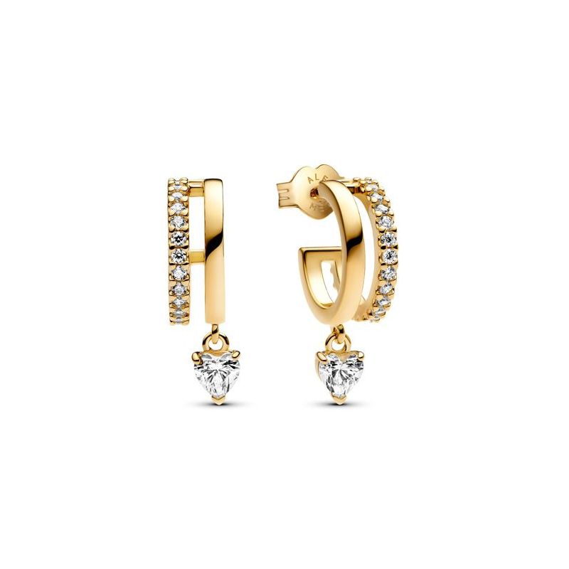 Pandora Dangling Heart Hoop korvakorut 263685C01-1