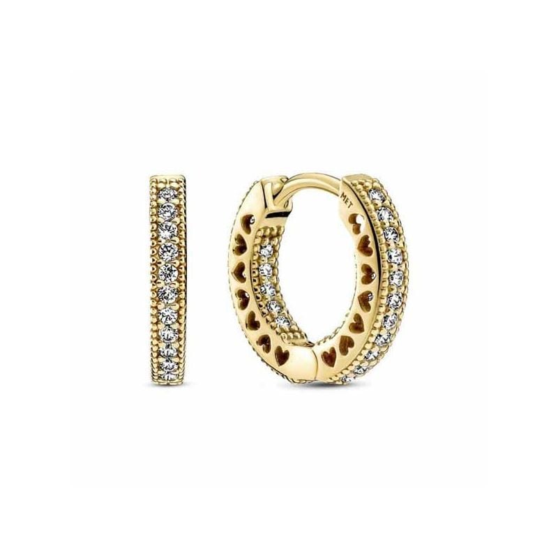 Pandora Pave Heart Ohrringe 266317C01-1