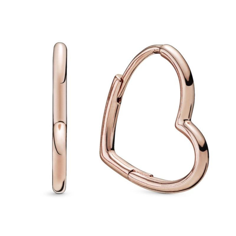 Pandora Rose Asymmetric Heart Ohrringe 288307-1