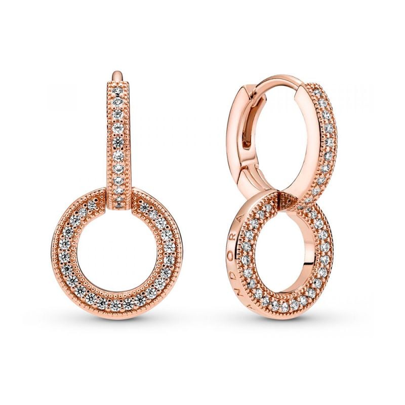 Pandora Rose Logo And Circles Ohrringe 289052C01-1