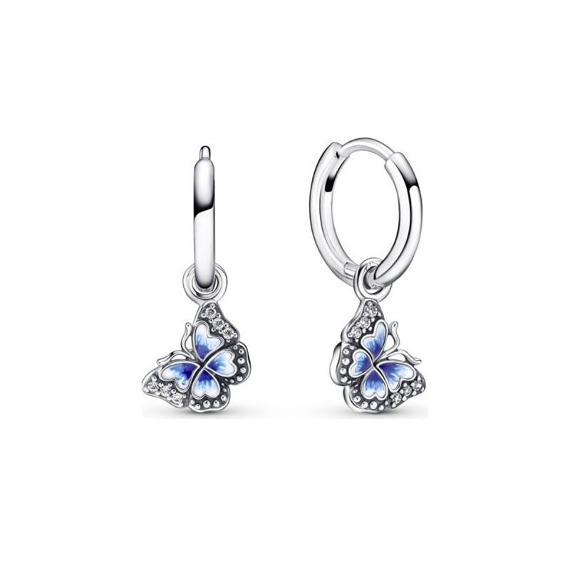 Pandora Blue Butterfly Hoop korvakorut 290778C01-1