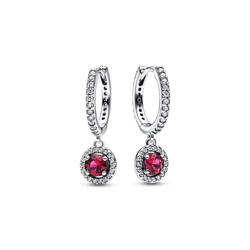 Pandora Timeless Red Round Sparkling korvakorut 292379C01-1