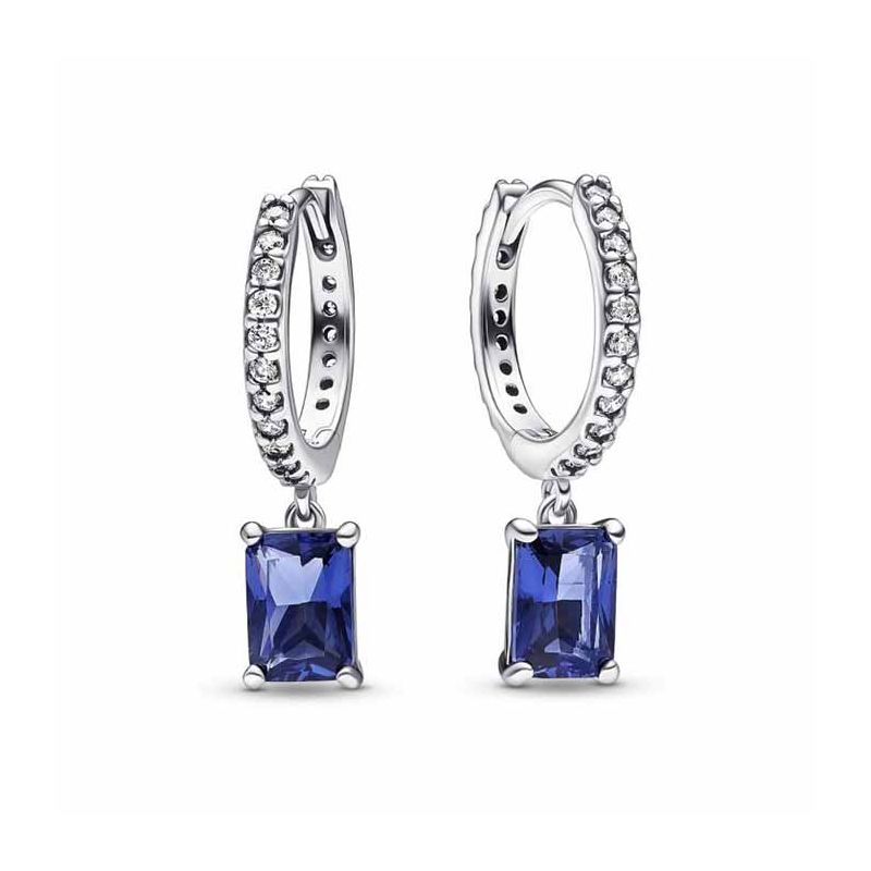 Pandora Timeless Blue Rectangular Sparkling korvakorut 292381C01-1