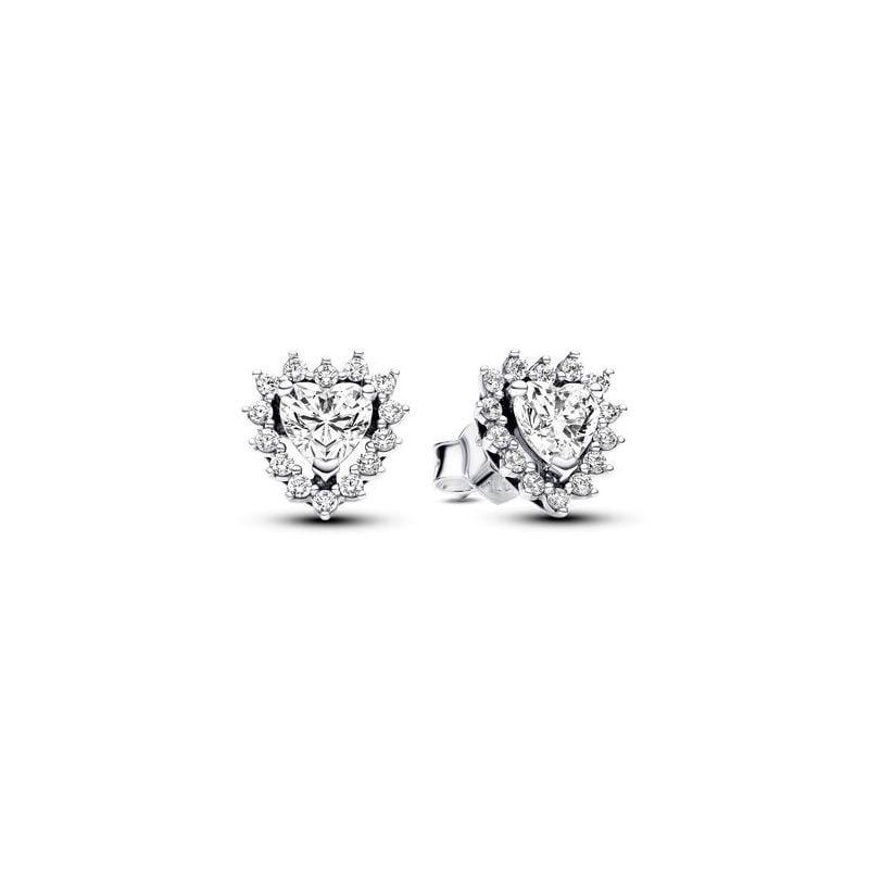 Pandora Sparkling Heart Halo korvakorut 293097C01-1