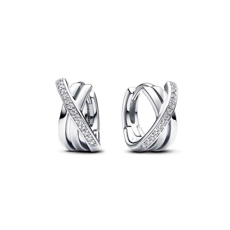 Pandora Crossover Pavé Hoop korvakorut 293150C01-1
