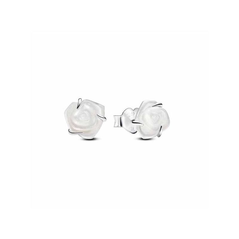 Pandora White Rose in Bloom Stud korvakorut 293209C01-1