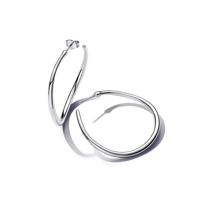 Pandora Organically Shaped 42 mm Open Hoop korvakorut 293299C00-1