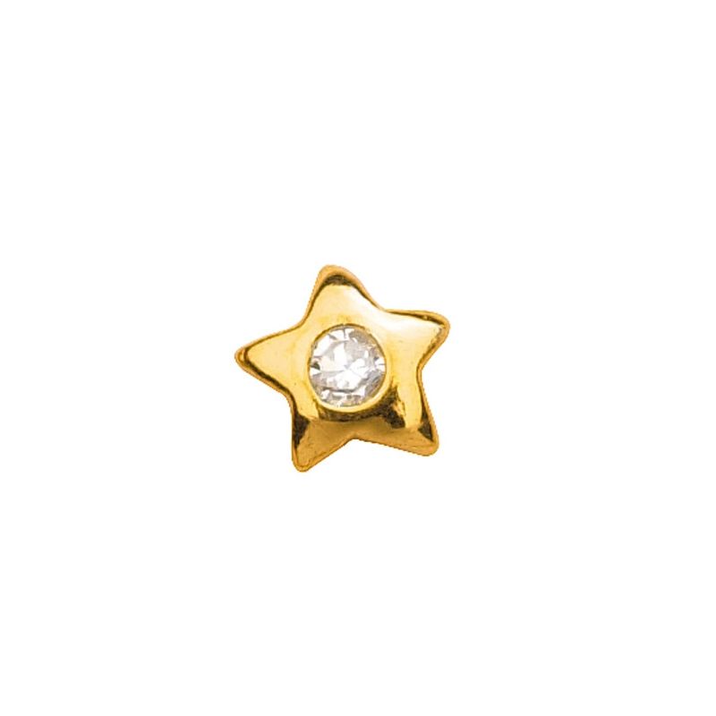 Gold  Zahnschmuck, Stern 3-38-1