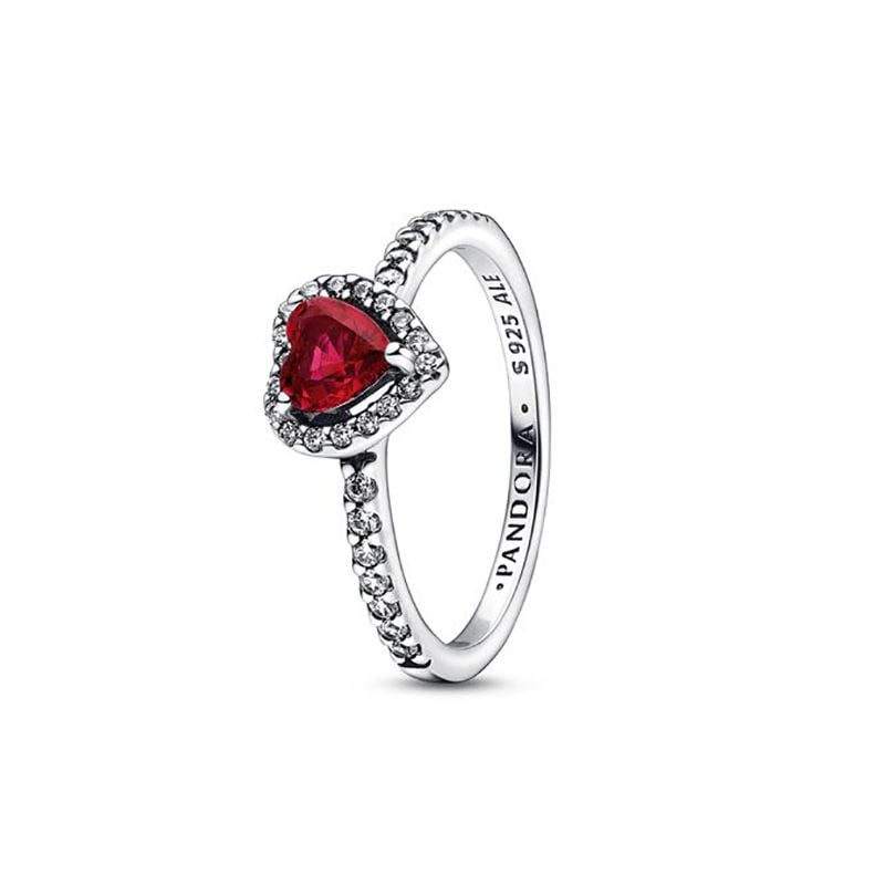 Pandora Sparkling Elevated Heart sormus 198421C02-15