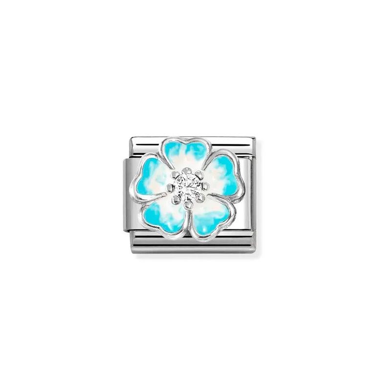 Nomination Classic Blue Flower 330321/16