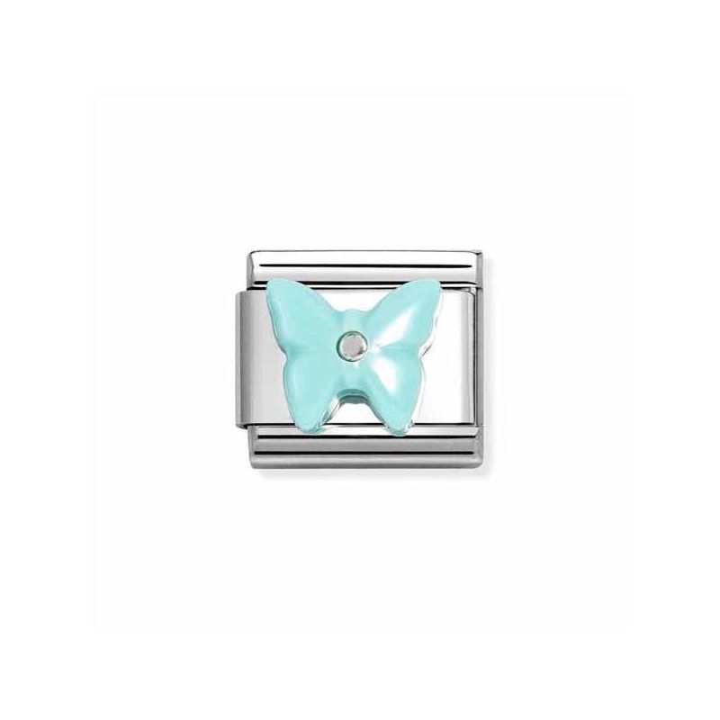 Nomination Classic Turquoise Butterfly 330509/15-1