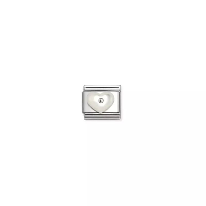 Nomination Classic White Heart 330509/17