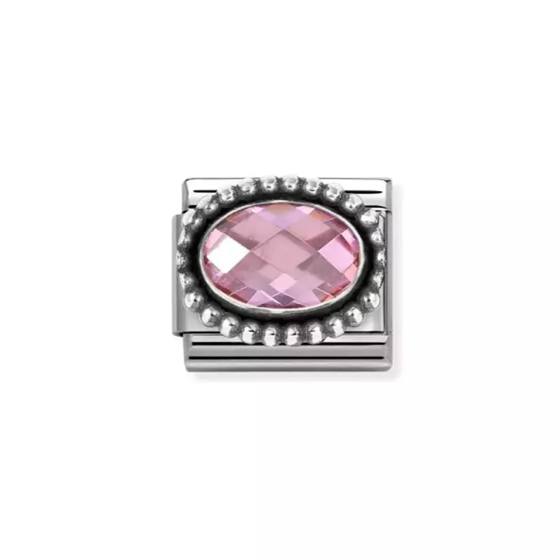Nomination Classic Faceted Oval Pink pala 330607/003