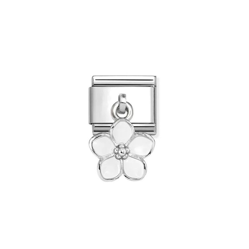 Nomination Classic White Flower 331805/22