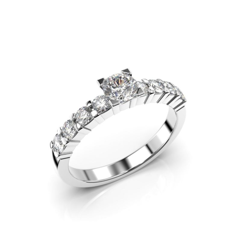 Festive Sophia Solitaire timanttisormus, valkokulta 351-067-VK