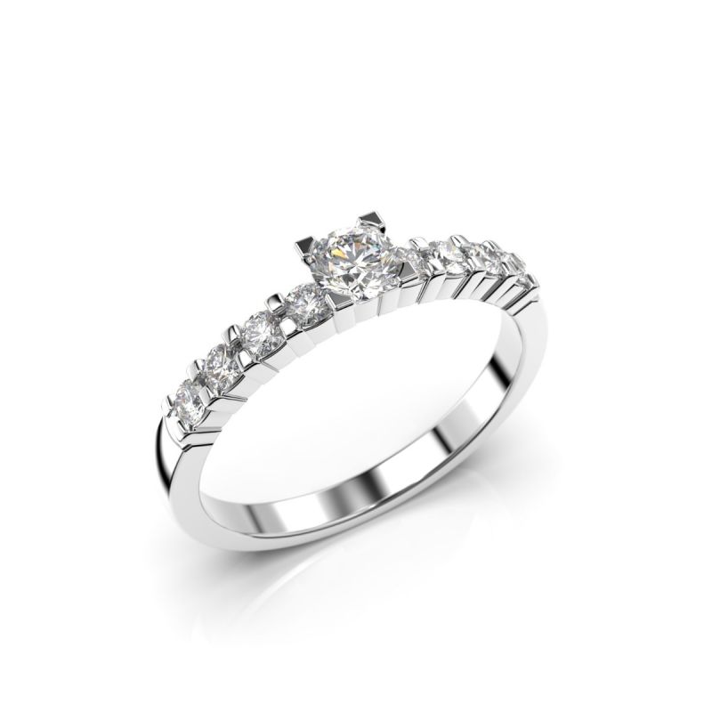 Festive Sophia Solitaire timanttisormus, platina 355-045-PT