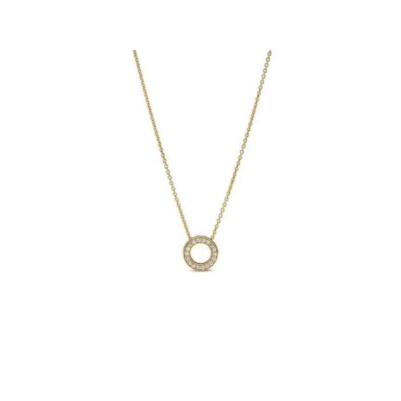 Pandora Logo Pavé Circle Collier -kaulakoru 367436C01-45