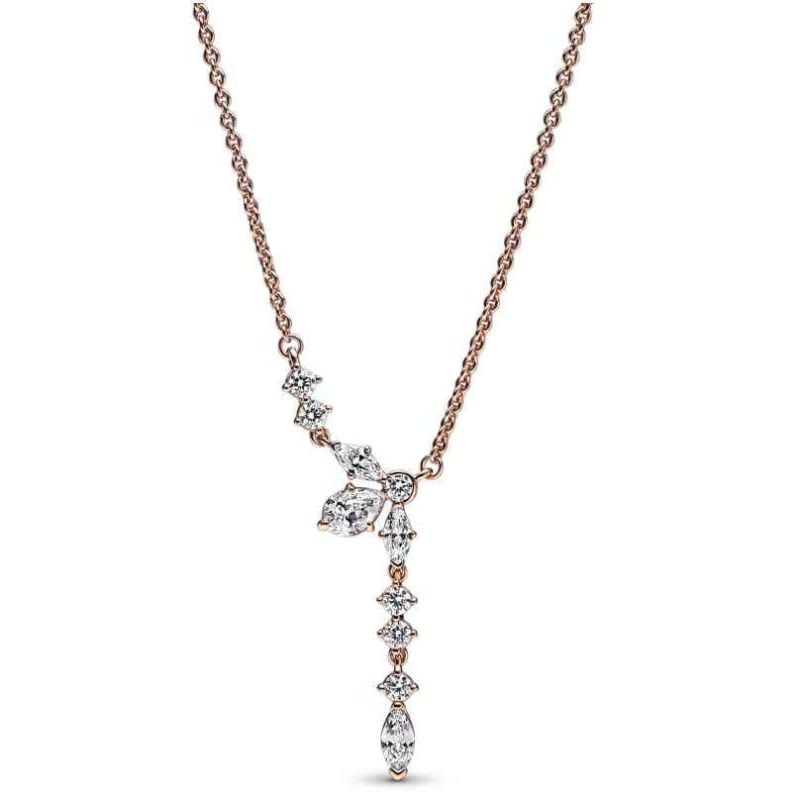 Pandora Timeless Sparkling Herbarium Cluster Drop kaulakoru 382386C01-45-1