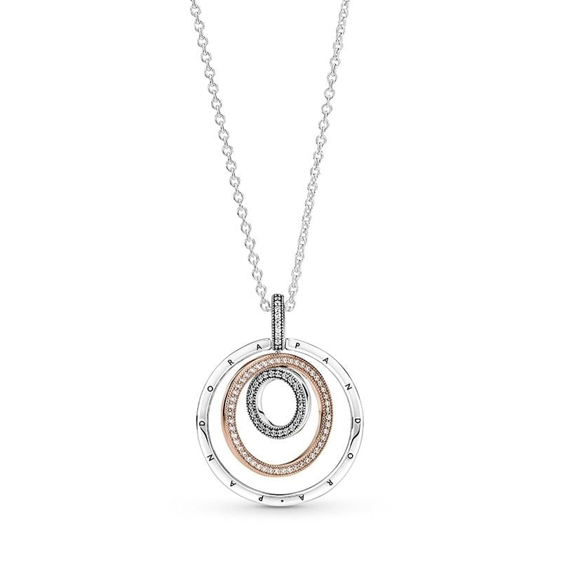 Pandora Two-tone Circles kaulakoru 389483c01-60-1