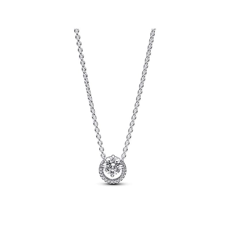 Pandora Sparkling Round Halo Pendant Collier kaulakoru 391174C01-45-1