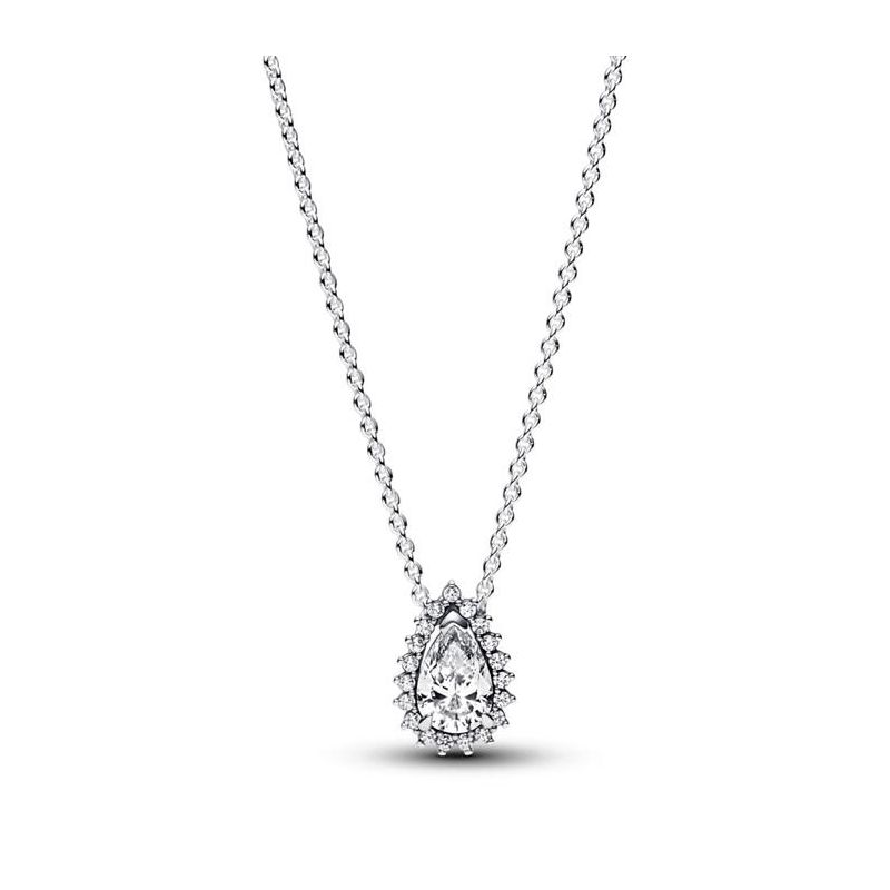 Pandora Sparkling Pear Halo Collier Halsband 45 cm  392832C01-45-0