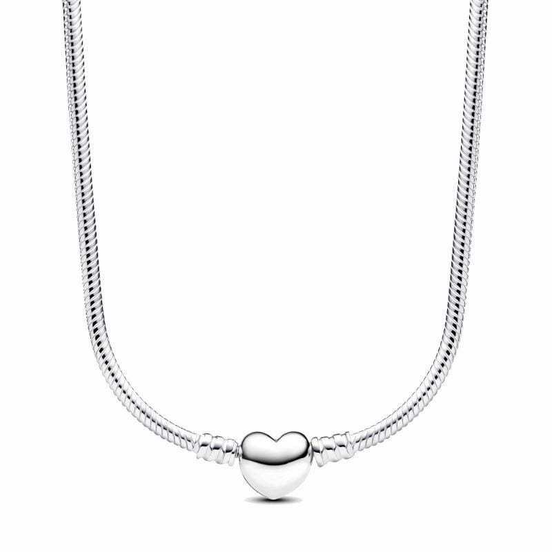 Pandora Moments Heart Clasp Snake Chain kaulakoru 45 cm 393091C00-45-1