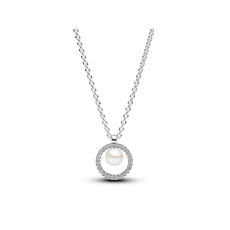 Pandora Treated Freshwater Cultured Pearl & Pavé Collier kaulakoru 393165C01-45-1