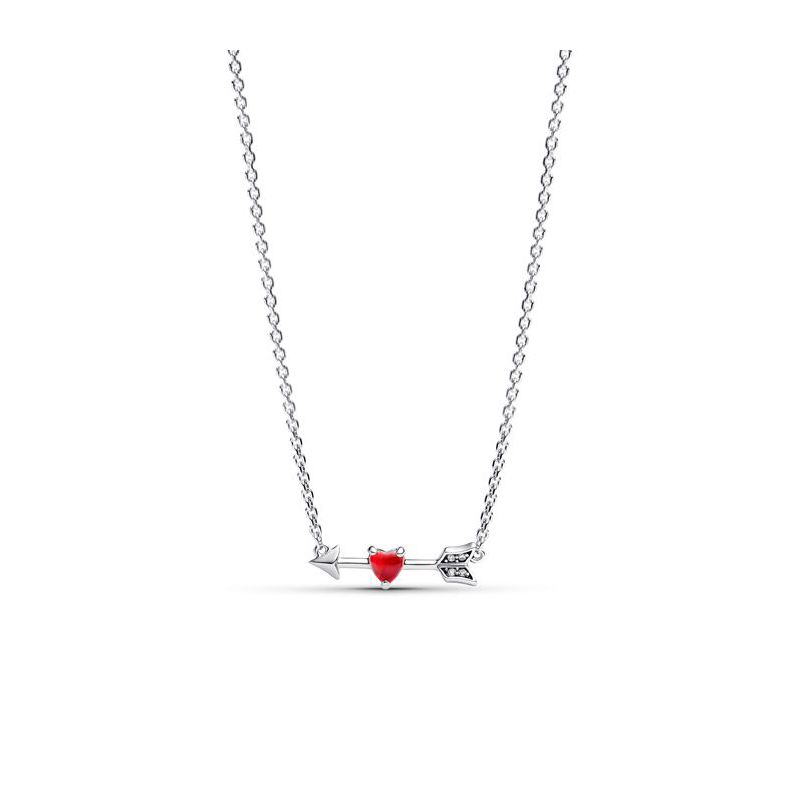 Pandora Arrow & Murano Glass Heart kaulakoru 393669C01-50-1