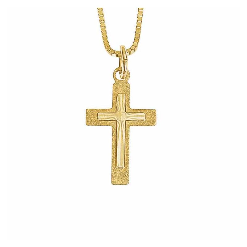 Gold  Kreuzen Anhänger 4-11111 YG-1