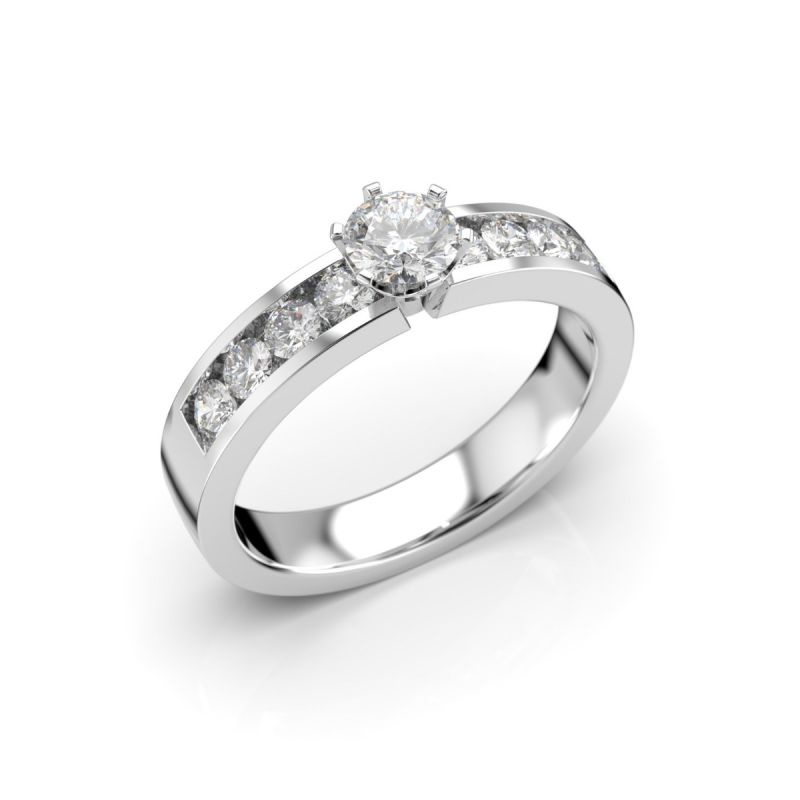 Festive Venice Solitaire timanttisormus, platina 407-070-PT