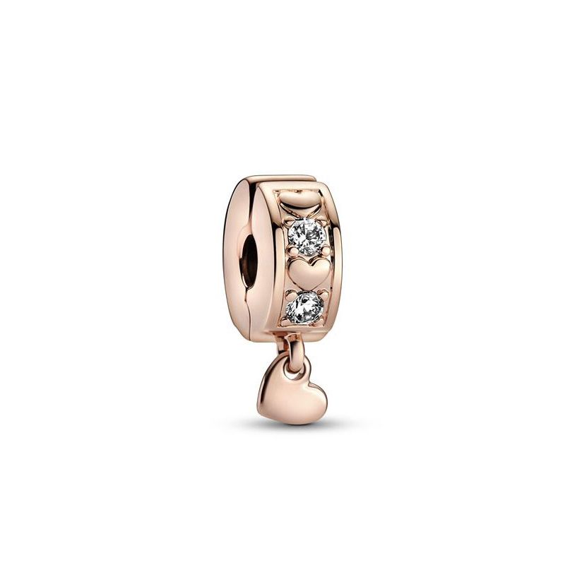 Pandora Infinite Hearts Sparkling Dangling Clip lukkohela 782253C01-1