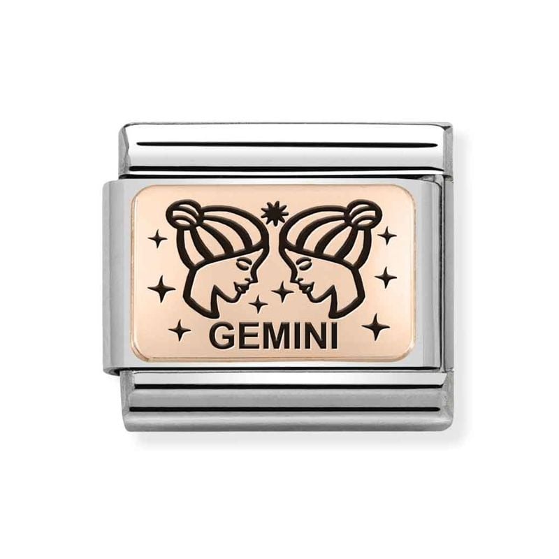 Nomination Classic Rose Gold horoskooppi Kaksoset 430112/03-1