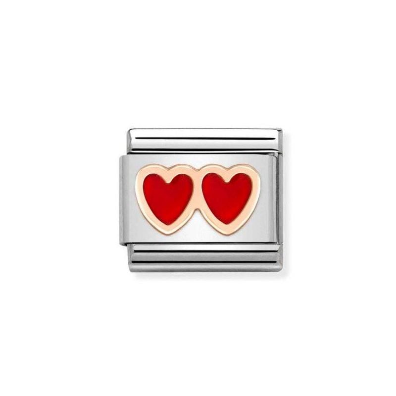 Nomination Classic Double Heart 430202/13