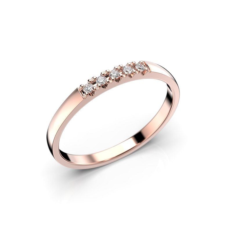 Festive Victoria timanttisormus 0,05ct 14-432-005-PK-HSI1-1