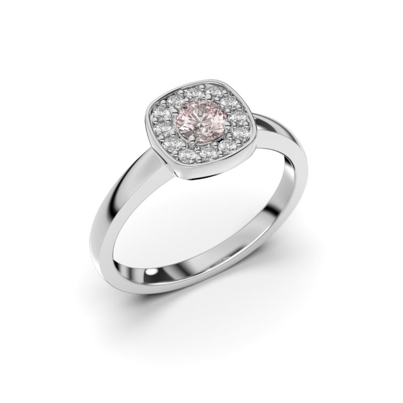 Festive Alicia Morganiitti timanttisormus, platina 503-033M-PT