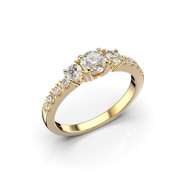 Festive Aurora 0,66ct timanttisormus 14-506-066-KK-HSI1-1