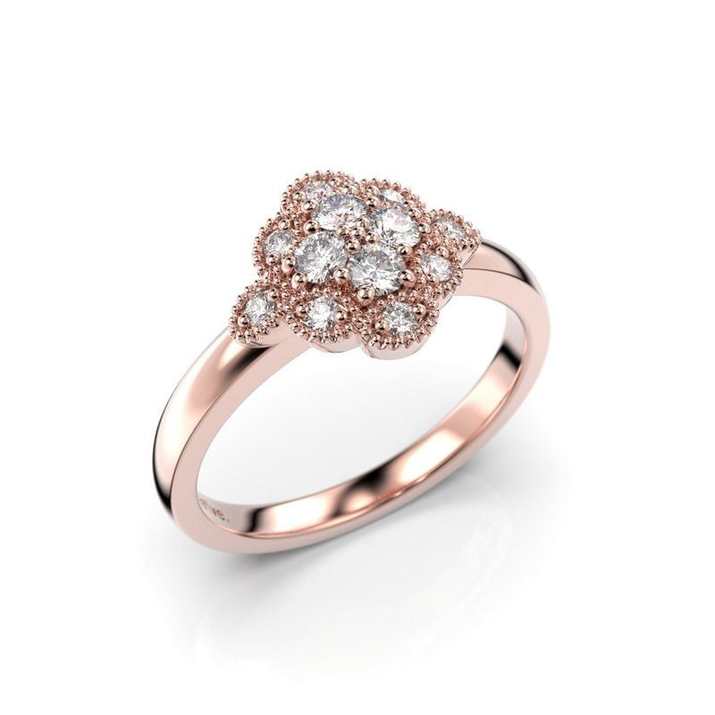 Festive Little Lotus timanttisormus 14-541-020-PK-HSI1-1