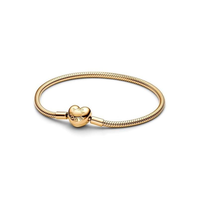 Pandora Moments Heart Clasp Snake Chain rannekoru 19 cm 563050C00-1