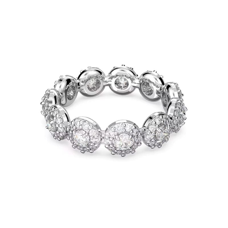 Swarovski Una Angelic sormus / hopeanvärinen 