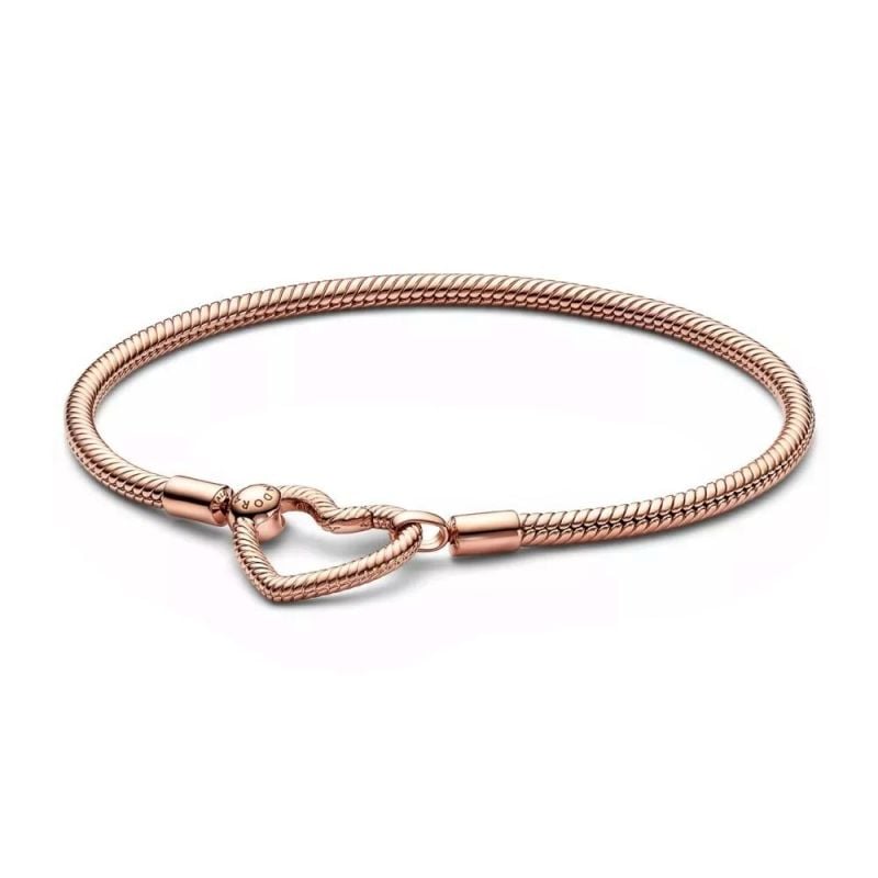 Pandora Rose Moments Heart Clasp Armband 17 cm 582257C00