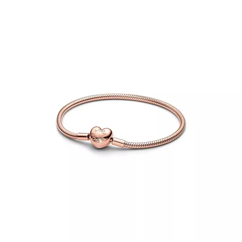 Pandora Moments Heart Clasp Snake Chain Bracelet 16 cm 583050c00