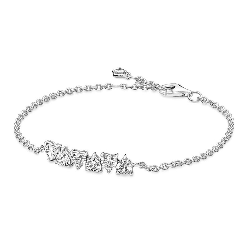 Pandora Timeless Sparkling Endless Hearts Armband 18cm 591162C01-1