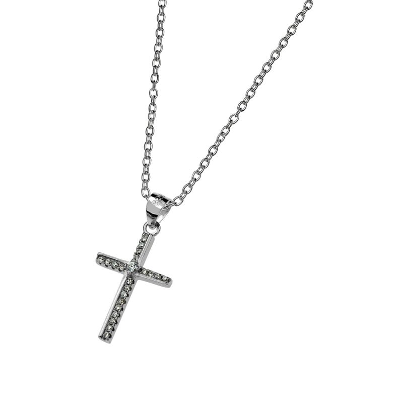 Hopeinen ristikaulakoru 591506000-1
