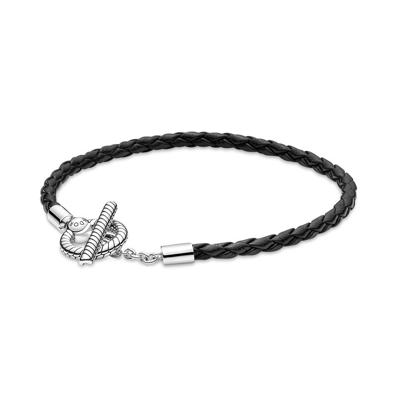 Pandora Moments Leather T-bar rannekoru 19 cm 591675C01-S2-1