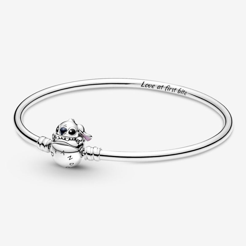 Pandora Moments Disney Stitch Biting Clasp Bangle rannekoru 19 cm 591683C01-19-1